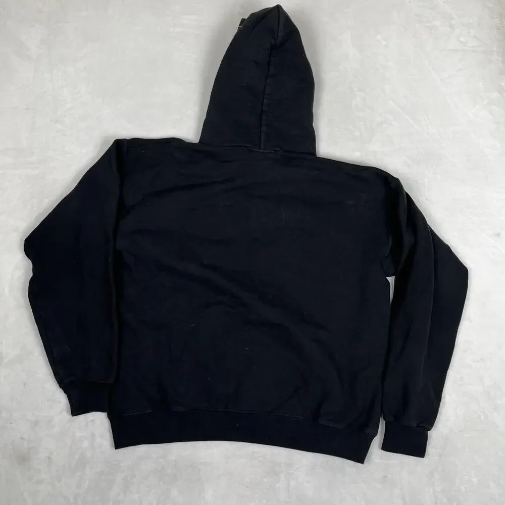 Thrasher Hoodie Mens S/M Black Flame Logo Fleece Pullover Sweatshirt Skate